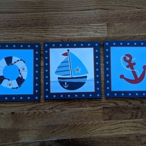 Nautical themed wall decor